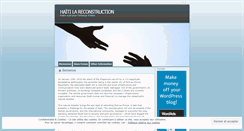 Desktop Screenshot of haitireconstruction.wordpress.com