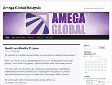 Tablet Screenshot of amegaglobalmalaysia.wordpress.com