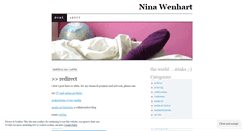 Desktop Screenshot of ninawenhart.wordpress.com