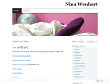 Tablet Screenshot of ninawenhart.wordpress.com