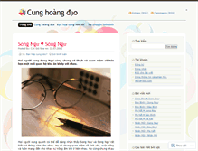 Tablet Screenshot of cunghoangdao.wordpress.com