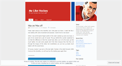 Desktop Screenshot of melikehockey.wordpress.com