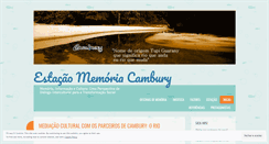 Desktop Screenshot of estacaomemoriacamburi.wordpress.com
