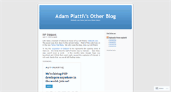 Desktop Screenshot of aplatti.wordpress.com