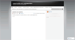 Desktop Screenshot of conservacioncontemporanea.wordpress.com