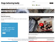 Tablet Screenshot of dogcontrolandcaninebehaviour.wordpress.com