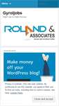 Mobile Screenshot of gyroljobs.wordpress.com
