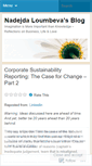 Mobile Screenshot of loumbeva.wordpress.com