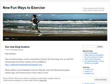 Tablet Screenshot of newfunwaystoexercise.wordpress.com