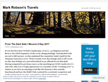 Tablet Screenshot of markrobsontravels.wordpress.com