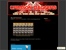 Tablet Screenshot of crimsondaggersforever.wordpress.com