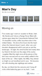 Mobile Screenshot of maesday.wordpress.com