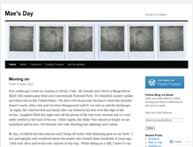 Tablet Screenshot of maesday.wordpress.com