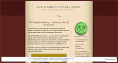 Desktop Screenshot of highwaycyclinggroup.wordpress.com