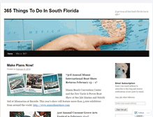 Tablet Screenshot of 365thingstodoinsouthflorida.wordpress.com