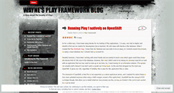 Desktop Screenshot of playframework.wordpress.com