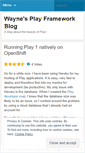 Mobile Screenshot of playframework.wordpress.com