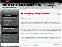 Tablet Screenshot of playframework.wordpress.com