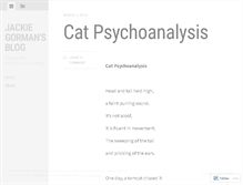 Tablet Screenshot of jackiegorman.wordpress.com