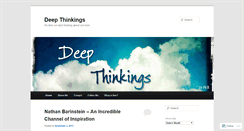 Desktop Screenshot of deepthinkings.wordpress.com