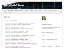 Tablet Screenshot of davesfootballtravels.wordpress.com
