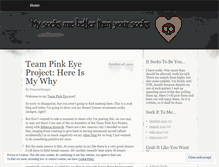 Tablet Screenshot of mysocksarebetterthanyoursocks.wordpress.com