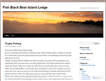 Tablet Screenshot of fishblackbearislandlodgedotcom.wordpress.com