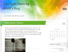 Tablet Screenshot of lifestylephotobywolffs.wordpress.com