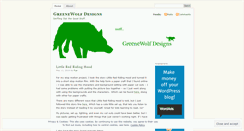 Desktop Screenshot of greenewolfdesigns.wordpress.com