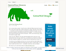 Tablet Screenshot of greenewolfdesigns.wordpress.com