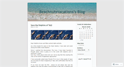 Desktop Screenshot of beachnutsvacations.wordpress.com