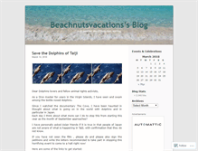 Tablet Screenshot of beachnutsvacations.wordpress.com