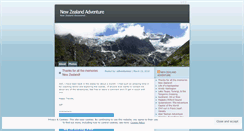 Desktop Screenshot of adventurenz.wordpress.com