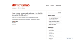 Desktop Screenshot of d0mth0ma5.wordpress.com