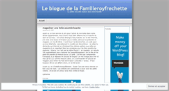 Desktop Screenshot of familleroyfrechette.wordpress.com