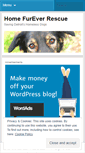 Mobile Screenshot of homefureverrescue.wordpress.com
