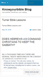 Mobile Screenshot of knowyourbible.wordpress.com