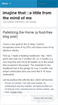 Mobile Screenshot of imajinethat.wordpress.com