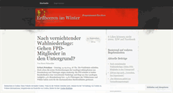 Desktop Screenshot of erdbeerenimwinter.wordpress.com