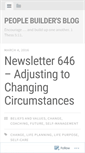 Mobile Screenshot of peoplebuilder.wordpress.com
