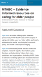 Mobile Screenshot of mtabcageing.wordpress.com