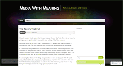 Desktop Screenshot of mediawithmeaning.wordpress.com