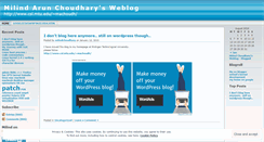 Desktop Screenshot of milindchoudhary.wordpress.com