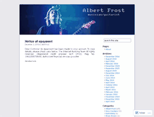 Tablet Screenshot of albertfrost.wordpress.com