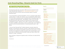 Tablet Screenshot of greenautorecycling.wordpress.com