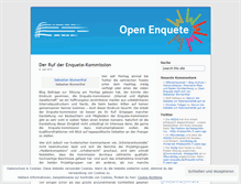 Tablet Screenshot of openenquete.wordpress.com