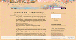Desktop Screenshot of neustudiolovesbooks.wordpress.com