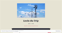 Desktop Screenshot of lovinthetrip.wordpress.com