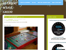 Tablet Screenshot of begreensavegreen.wordpress.com