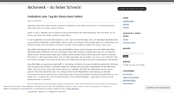 Desktop Screenshot of nickeneck.wordpress.com